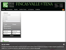 Tablet Screenshot of fincasvalledetena.com